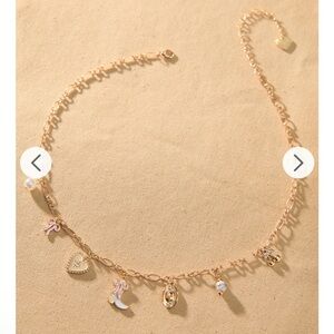 Altar’d State gold cowgirl coquette charm necklace